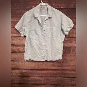 Columbia Sportswear Co Outdoor Casual Cotton Short Sleeve Shirt - Womens XL